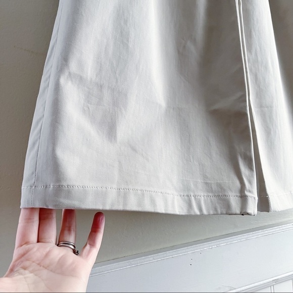 NWT French Connection • Macchiato Coltrane Wide Leg Cropped Cotton Trousers Sz 0 - Picture 8 of 14